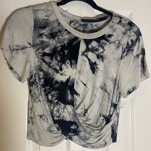 SHEIN criss cross crop top